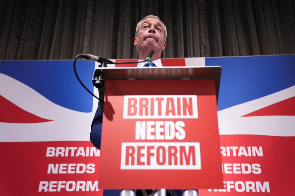 Nigel Farage wants to be leader of the opposition in this election, then win outright in 2029 (REUTERS)