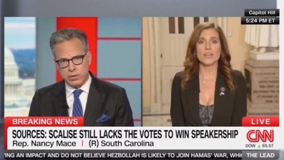 Jake Tapper stunned by Nancy Mace claims on CNN (CNN)