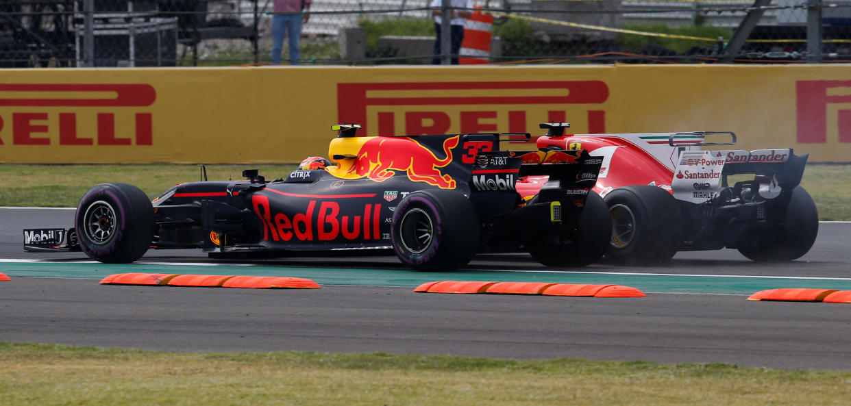 Verstappen geht am Start an Vettel vorbei (Getty Images)