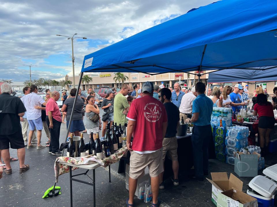 Hundreds of supporters attended a Hurricane Ian benefit for employees of Cibo. The Italian restaurant suffered major damages in south Fort Myers.