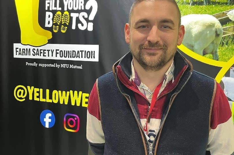 Taron Lee who has helped to plan and organise the non-stop eight-day tractor run around the UK coastline