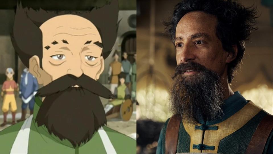 Avatar The Last Airbender character in cartoon and Netflix live action The Mechanist