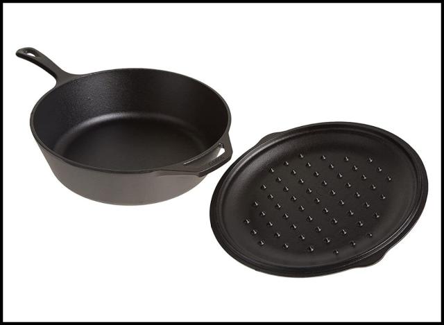 Backcountry Iron 12 Inch Round Large Pre-Seasoned Cast Iron