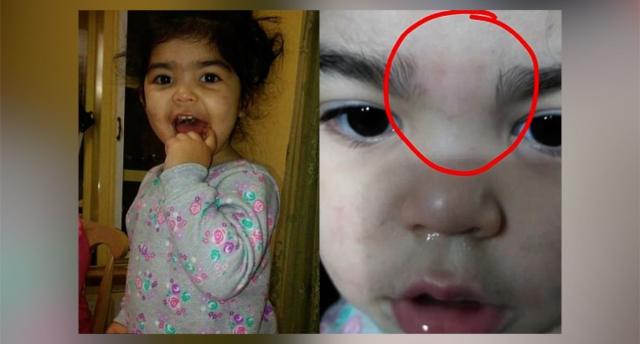 Una madre obliga a su hija de 5 años a depilarse las cejas