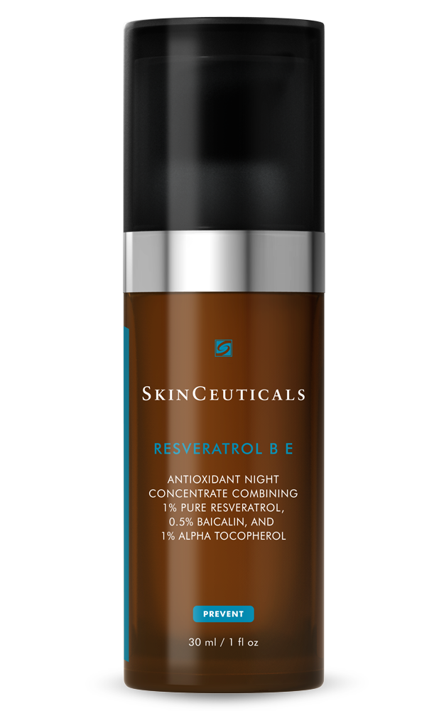 <p>This “antioxidant that helps reduce intracellular inflammation” works well with resveratrol to support the natural antioxidant defense system of the skin, improving skin’s radiance and elasticity. <i>(photo: <a href="http://www.skinceuticals.com/resveratrol-b-e-3606000498747.html#start=3&cgid=antioxidants" rel="nofollow noopener" target="_blank" data-ylk="slk:SkinCeuticals" class="link ">SkinCeuticals</a>)</i></p>