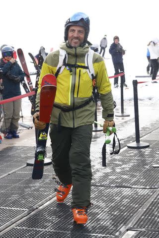 <p>SplashNews</p> Mauricio Umansky photographed skiing in Aspen on Dec. 24, 2023.