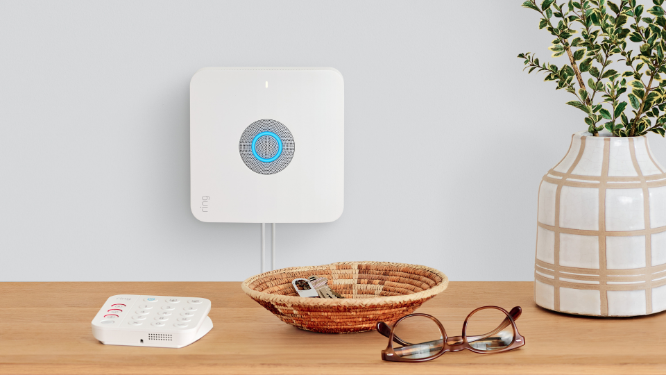 The Ring Alarm Pro Base station has a built-in eero Mesh Wi-Fi router.