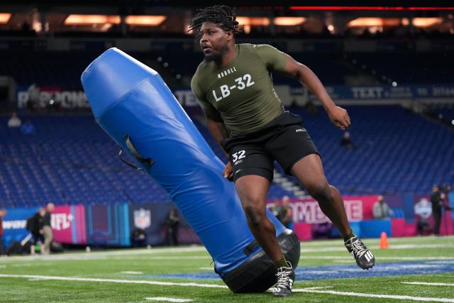 Edge rusher Tyrus Wheat runs 40-yard dash at 2023 combine