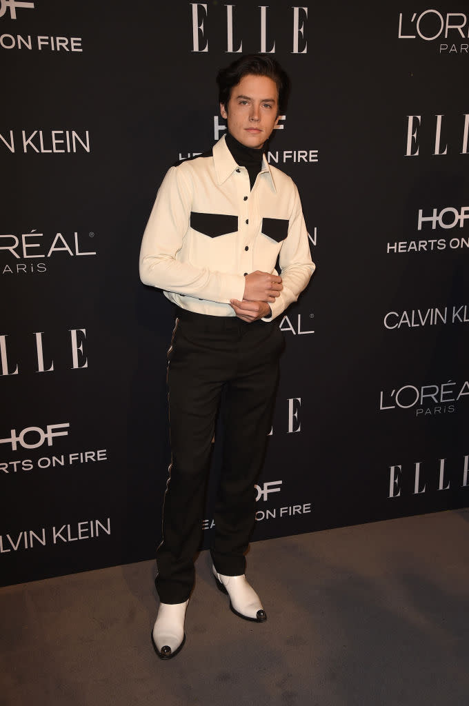 Cole Sprouse at the Elle Women in Hollywood Celebration