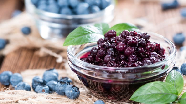 bowls of blueberries