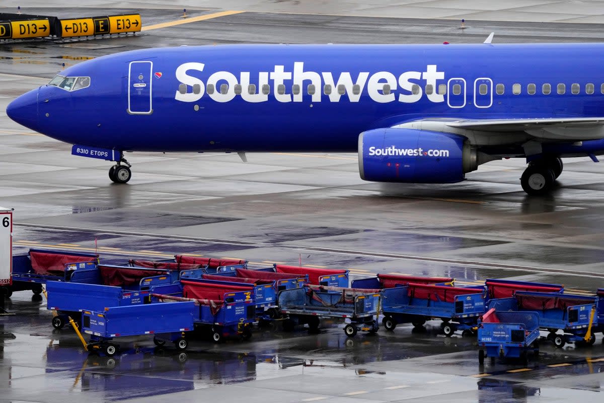 A Southwest Airlines plane  (Copyright 2022 The Associated Press. All rights reserved)