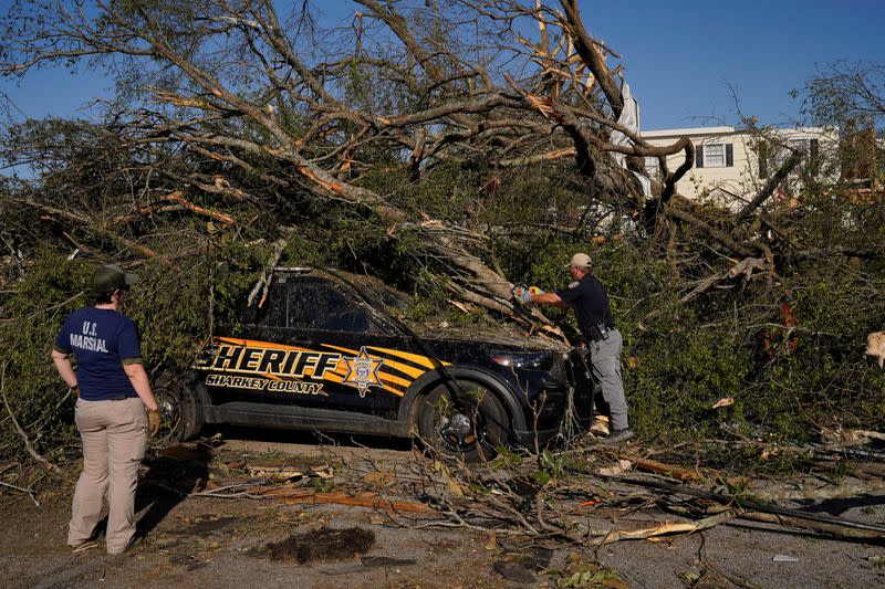 Tornadoes hit communities across central Mississippi