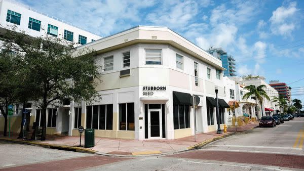 Exterior of the restaurant Stubborn Seed