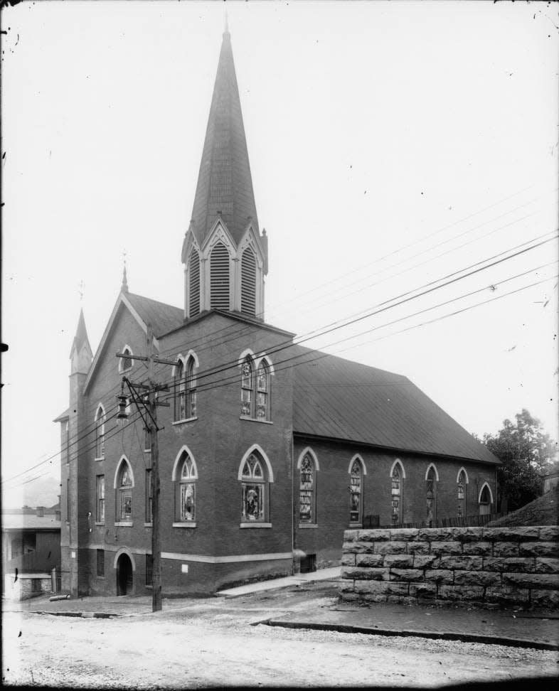 A photo of Logan Temple AME Zion Church from the 1910s, around the time the church built a new sanctuary. The city of Knoxville's urban removal policies required the church to be razed in 1965 for the creation of James White Parkway.