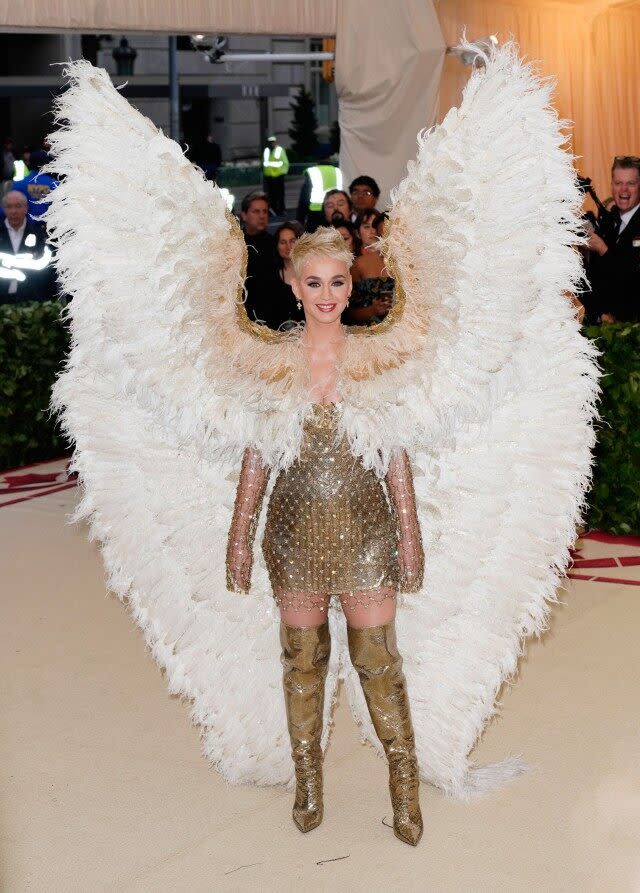 Katy Perry at the Met Gala in 2018