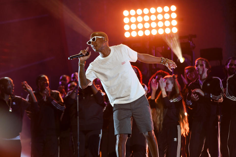 NEW YORK, NEW YORK - SEPTEMBER 28: Pharrell Williams performs onstage during the 2019 Global Citizen Festival: Power The Movement in Central Park on September 28, 2019 in New York City. (Photo by Noam Galai/Getty Images for Global Citizen)