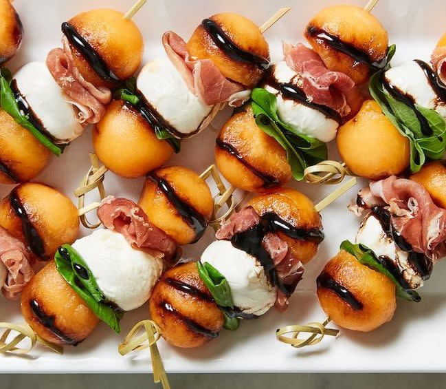 <p>If you haven't experienced the flavor combo of <a href="https://www.delish.com/cooking/g39575788/prosciutto-recipes/" rel="nofollow noopener" target="_blank" data-ylk="slk:prosciutto;elm:context_link;itc:0;sec:content-canvas" class="link ">prosciutto</a> + melon, get on it STAT. It's the ultimate in sweet and salty that will keep you feeling satisfied until your next meal.</p><p>Get the <strong><a href="https://www.delish.com/cooking/recipe-ideas/recipes/a53065/melon-prosciutto-skewers-recipe/" rel="nofollow noopener" target="_blank" data-ylk="slk:Melon Prosciut;elm:context_link;itc:0;sec:content-canvas" class="link ">Melon Prosciut</a><a href="https://www.delish.com/cooking/recipe-ideas/recipes/a53065/melon-prosciutto-skewers-recipe/" rel="nofollow noopener" target="_blank" data-ylk="slk:to Skewers recipe;elm:context_link;itc:0;sec:content-canvas" class="link ">to Skewers recipe</a></strong>.</p>