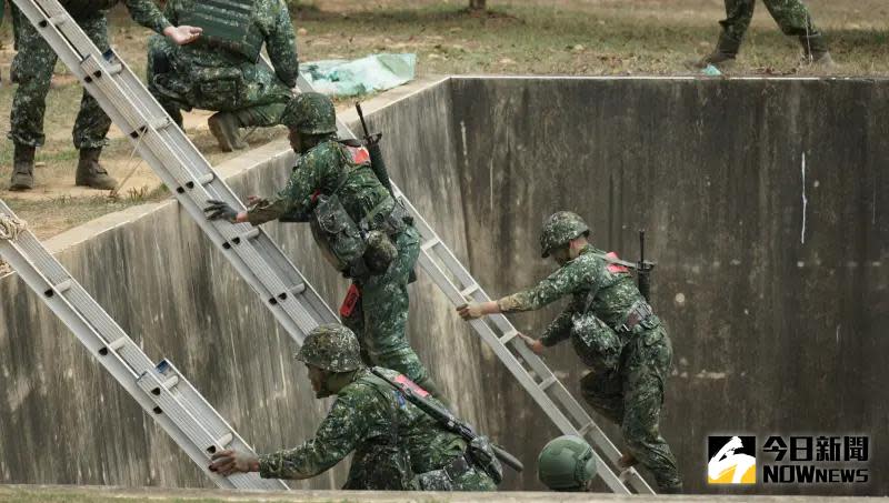 ▲1年義務役新兵鑑測「震撼教育」。（圖／記者呂炯昌攝，2024,03,20）