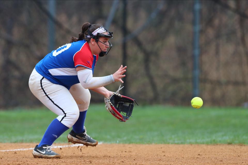 Carmel third baseman Sam Stallone