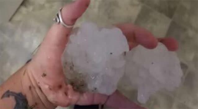 Hail from Grafton. Source: Facebook