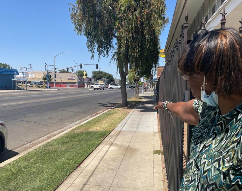 Helen Myers, a volunteer with Fellowship Missionary Baptist Church on Belmont Avenue, said that streets throughout the city need to be “completely repaved.”