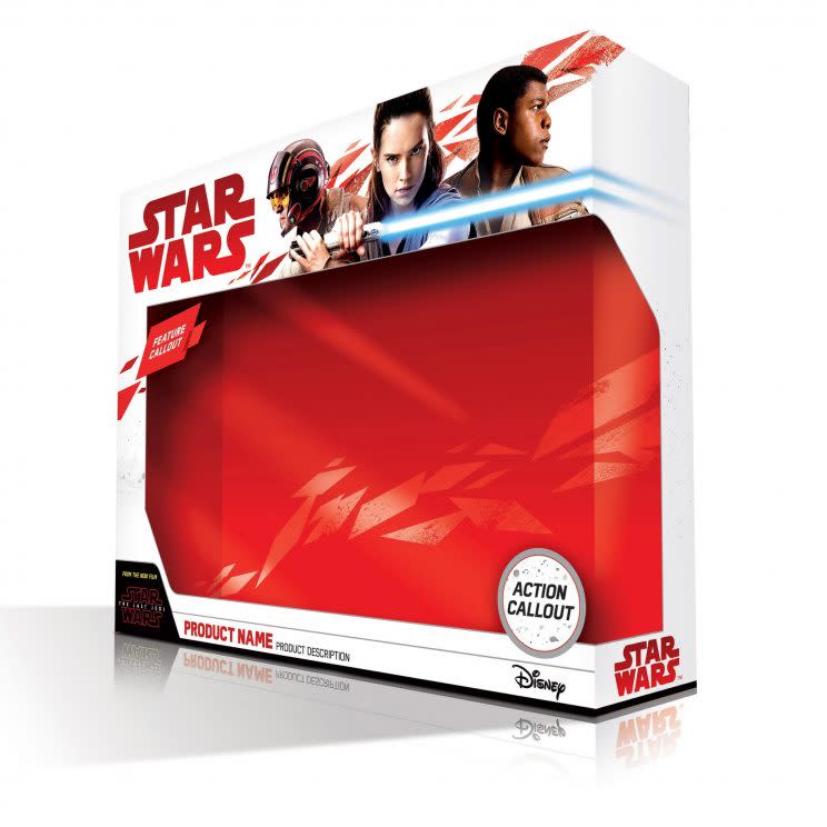 New 'The Last Jedi' toy boxes - Credit: Disney