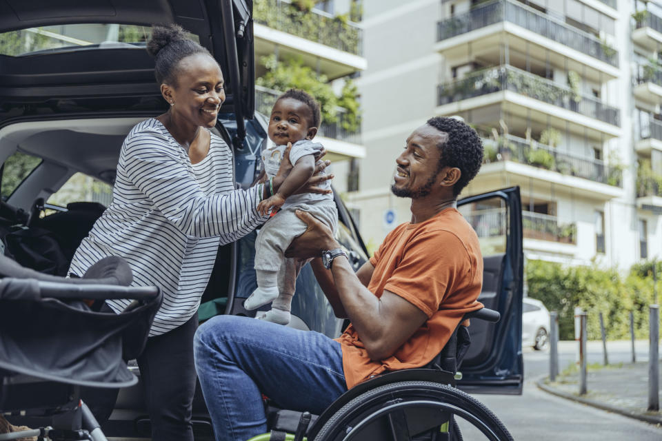 a family about to take a drive