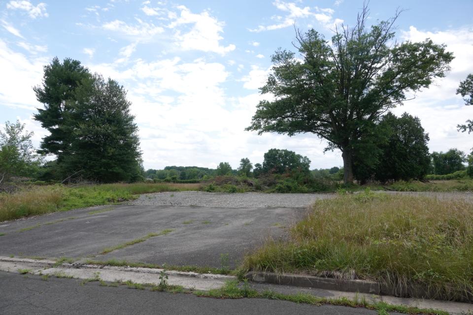 The vacant lots surrounded by greenery still stand where the Navy homes used to be.