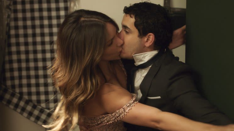 Katharine McPhee as Paige and Elyes Gabel as Walter in CBS’s ‘Scorpion’ (Credit: CBS)