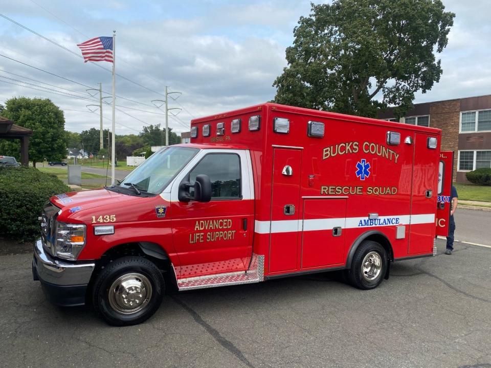 A new 2021 Ford advanced life support ambulance has been acquired by the Bucks County Rescue Squad headquartered in Bristol Borough.