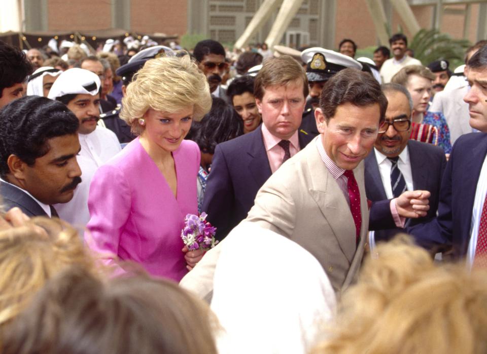 Prince Diana, Ken Wharfe and Prince Charles in 1989. [Photo: Getty]