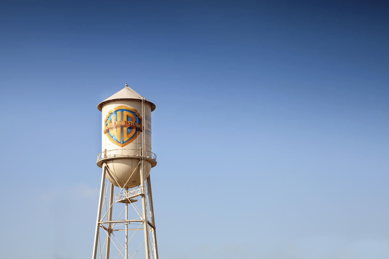 Los Angeles, United States - October 4, 2012: Warner Bros Studio Tower is a recognizable symbol of one the most known motion picture studio in the world.