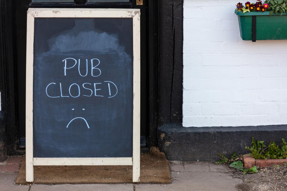 'Wet pubs' will be unable to open if they are in Tier 2 or Tier 3 areas under the new system of restrictions from 2 December. Photo: Getty Images