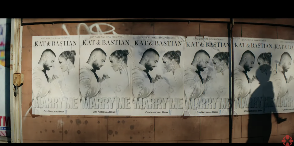 Posters promoting the single Marry Me