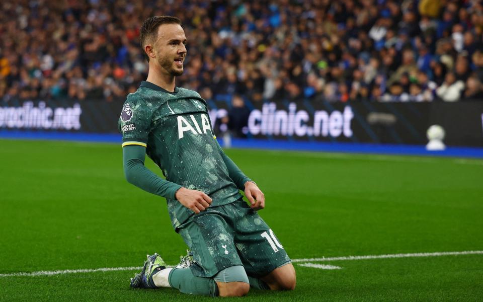 James Maddison celebrates his goal