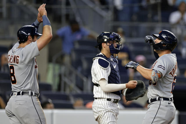 Torkelson hits 2 homers as Detroit beats Yankees