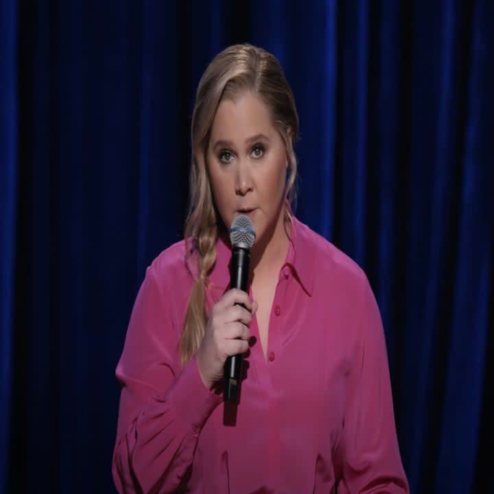 Amy Schumer doing standup comedy