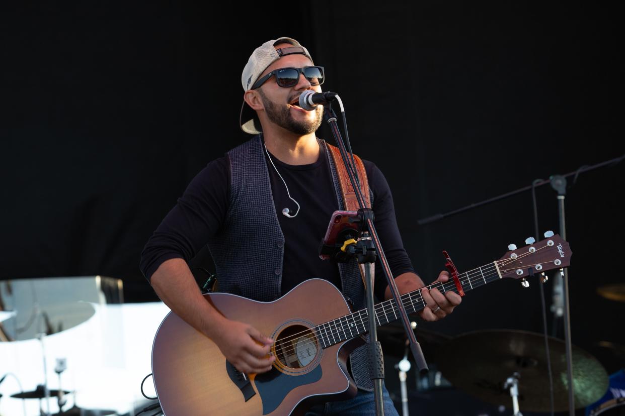 Frank Ray performs at the 7th Annual Las Cruces Country Music Festival, which kicked off on Friday, October 11, 2019. The three-day event features two stages, seven headliners, and seven of the best in regional and local bands to entertain the crowd.