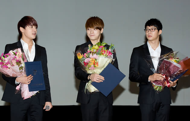 JYJ's three members have the most sasaeng stalking them (Getty Images)