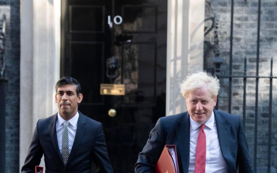 Rishi Sunak and Boris Johnson  - Julian Simmonds