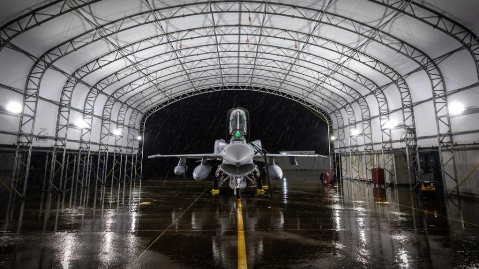 An F-16C Block 70 is prepared for delivery. <em>Lockheed Martin</em> JMS