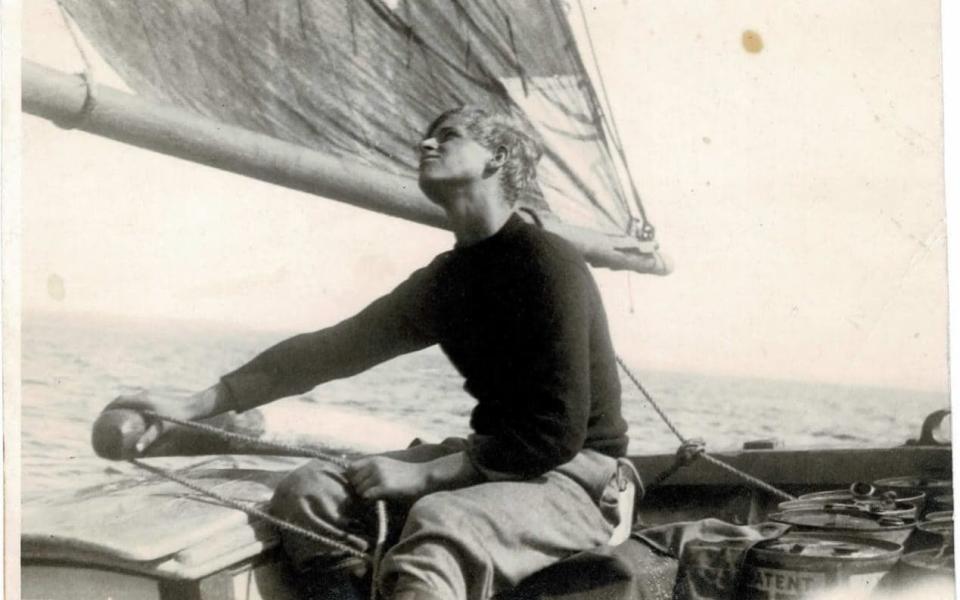 The Duke of Edinburgh in in 1937, sailing one of Gordonstoun’s boats, Diligent - Major B Varvill R.A.M.C