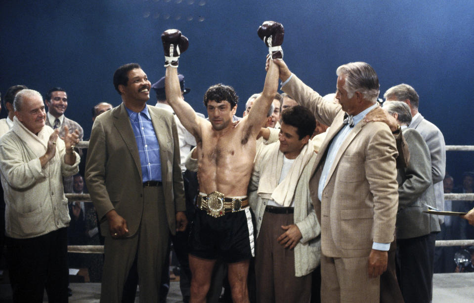 Martin Scorsese has always had knack for making not-so-nice men into compelling protagonists, and Raging Bull is one of his most brutal examples of this. Robert De Niro stars as Jake LaMotta, a real life boxer who fought as much in the ring as he did out of it. LaMotta's memoir served as the basis for the screenplay and covers his delinquent adolescence, his involvement with the Mafia, and his abusive relationship with his wife and brother. It's one of De Niro's best performances and won him his second Oscar.