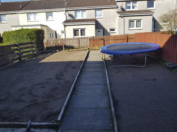 The grass was stolen from the family home in Livingston, West Lothian (SWNS)
