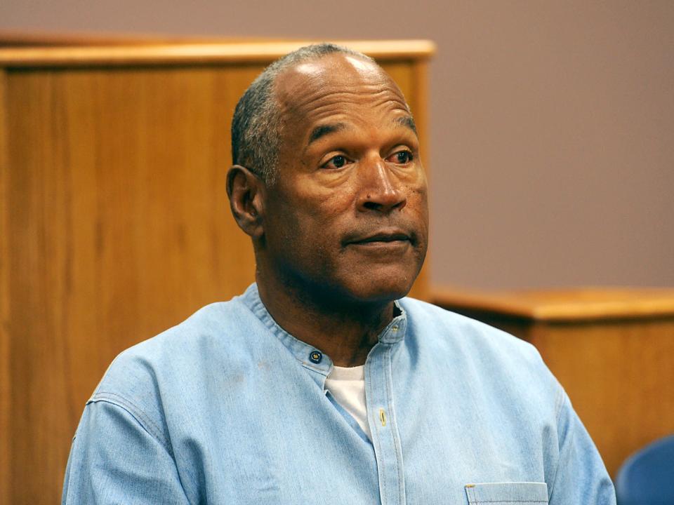 OJ Simpson at a parole hearing on 20 July 2017 in Lovelock, Nevada (Jason Bean-Pool/Getty Images)