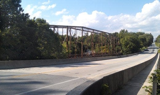 These bridges span the Conewago Creek between Manchester and York Haven, the older bridge long abandoned. Before bridges crossed the Conewago, those seeking to get to the other bank would have used boats, ferries or fords, difficult in times of high waters. This contributed to the isolation of those living in the upper third of York County.