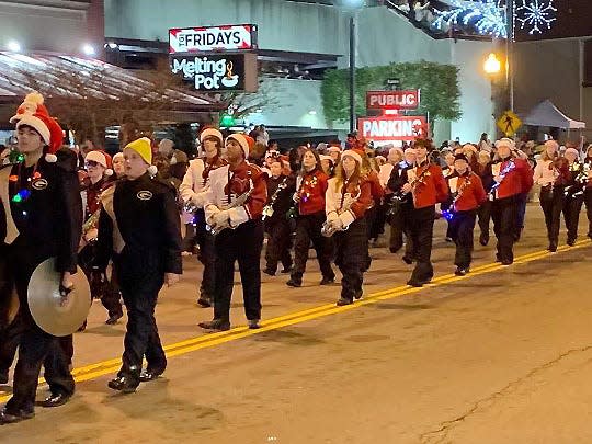The Gaston, Glencoe, Sardis and West End bands combined into the Etowah County Schools All-Star Band and were honored as the top band in the Festival of Lights Christmas Parade in Gatlinburg, Tenn., on Dec. 1.