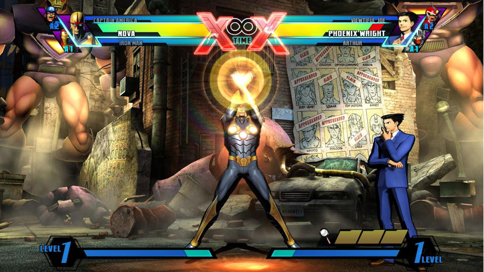 Image from Ultimate Marvel vs. Capcom 3.