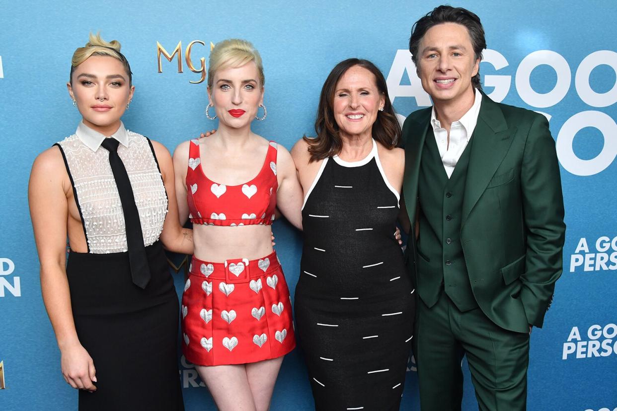 Florence Pugh, Zoe Lister-Jones, Molly Shannon and Zach Braff 'A Good Person' film screening