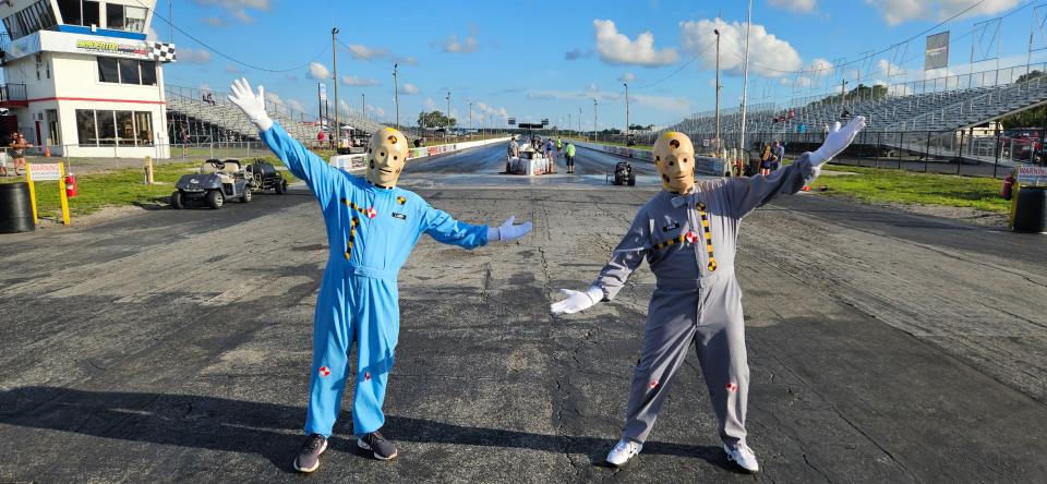 Live crash test dummies were on scene on Thursday evening as part of a program advocating for safe driving by The Florida Department of Transportation at the Bradenton Motorsports Park.